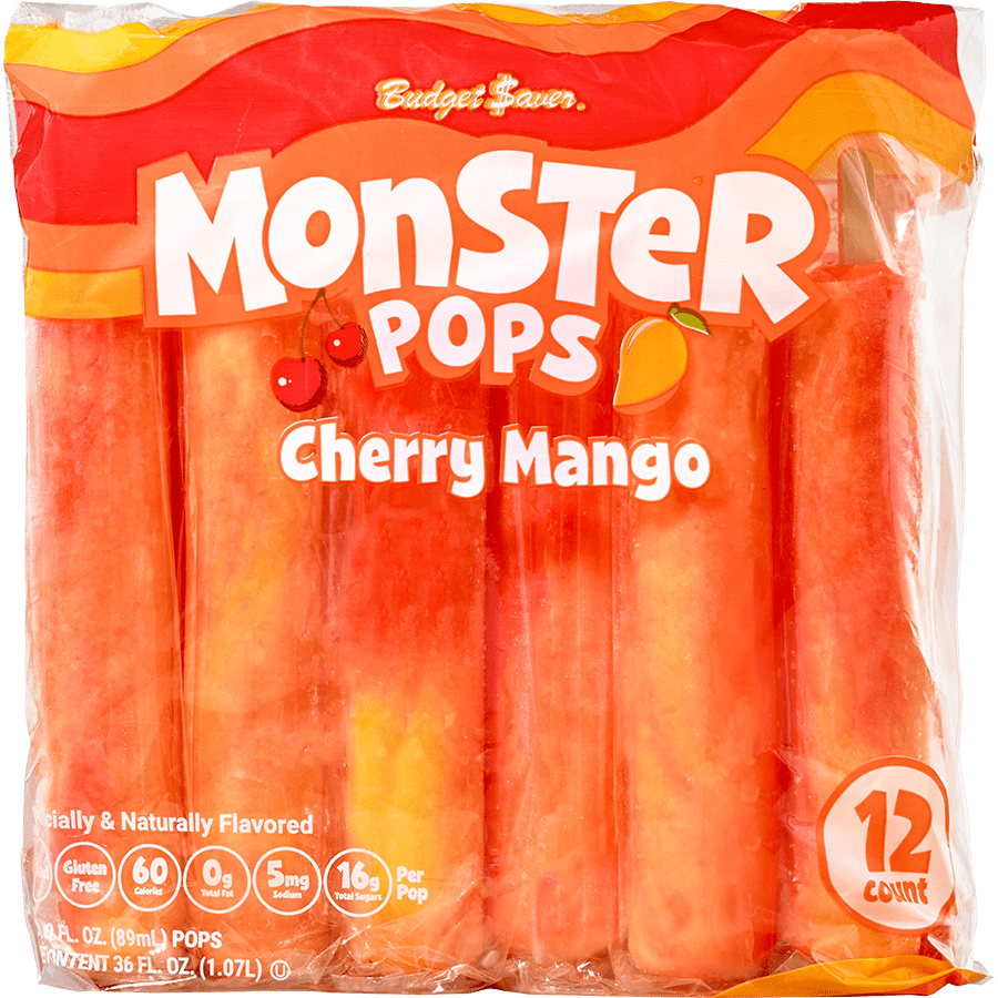 Cherry Mango Monster Pops