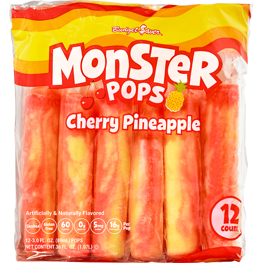 Cherry Pineapple Monster Pops