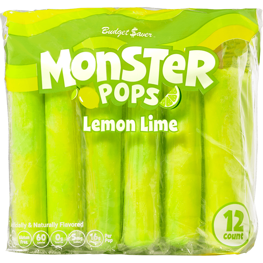 Lemon Lime Monster Pops