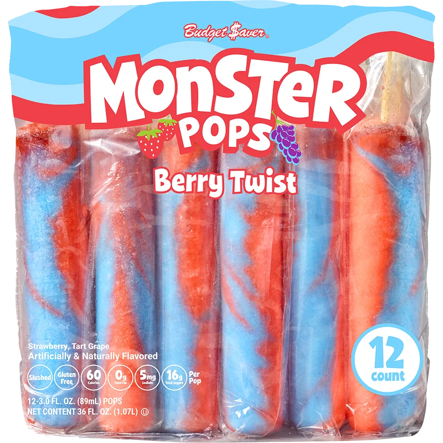 Berry Twist Monster Pops