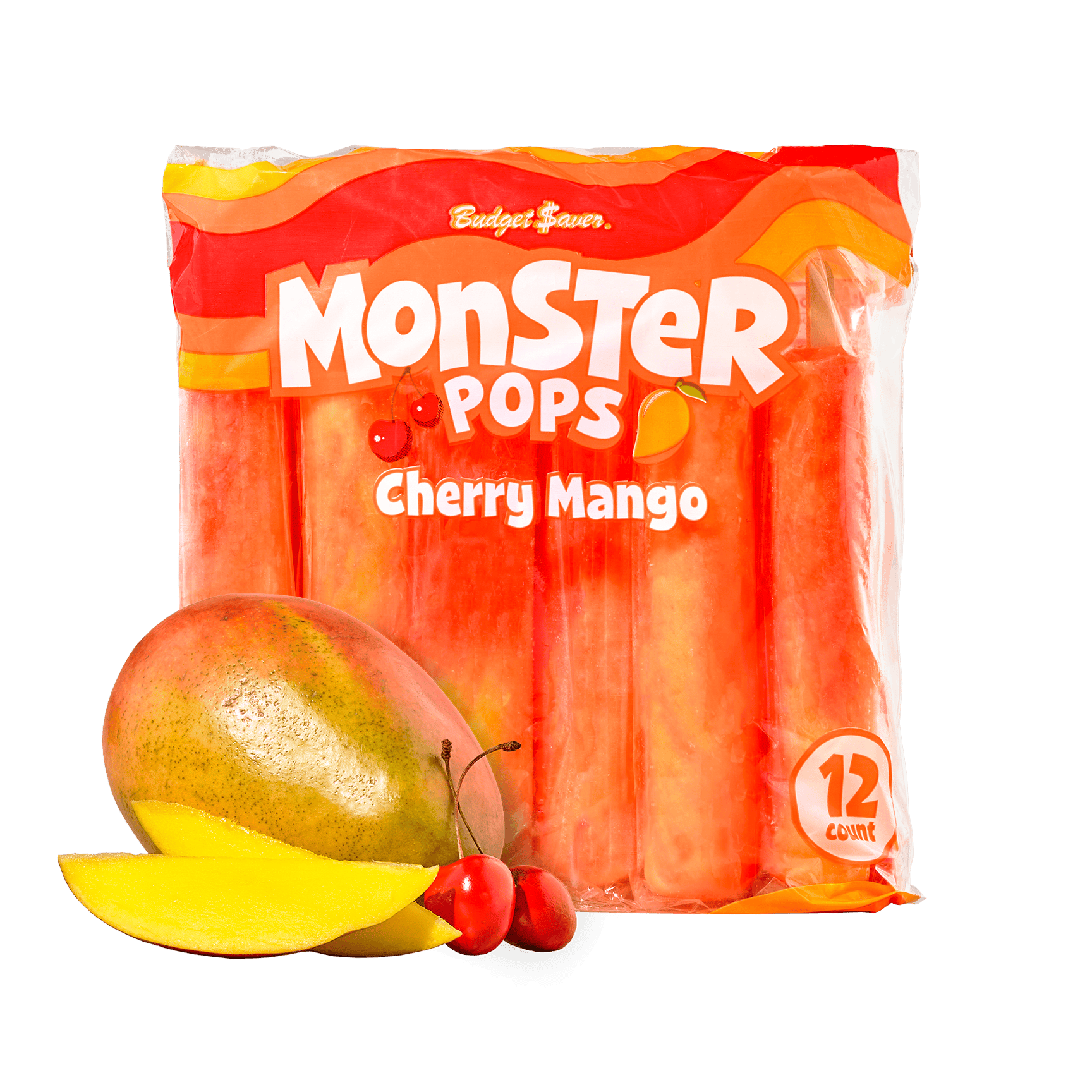 Cherry Mango Monster Pops