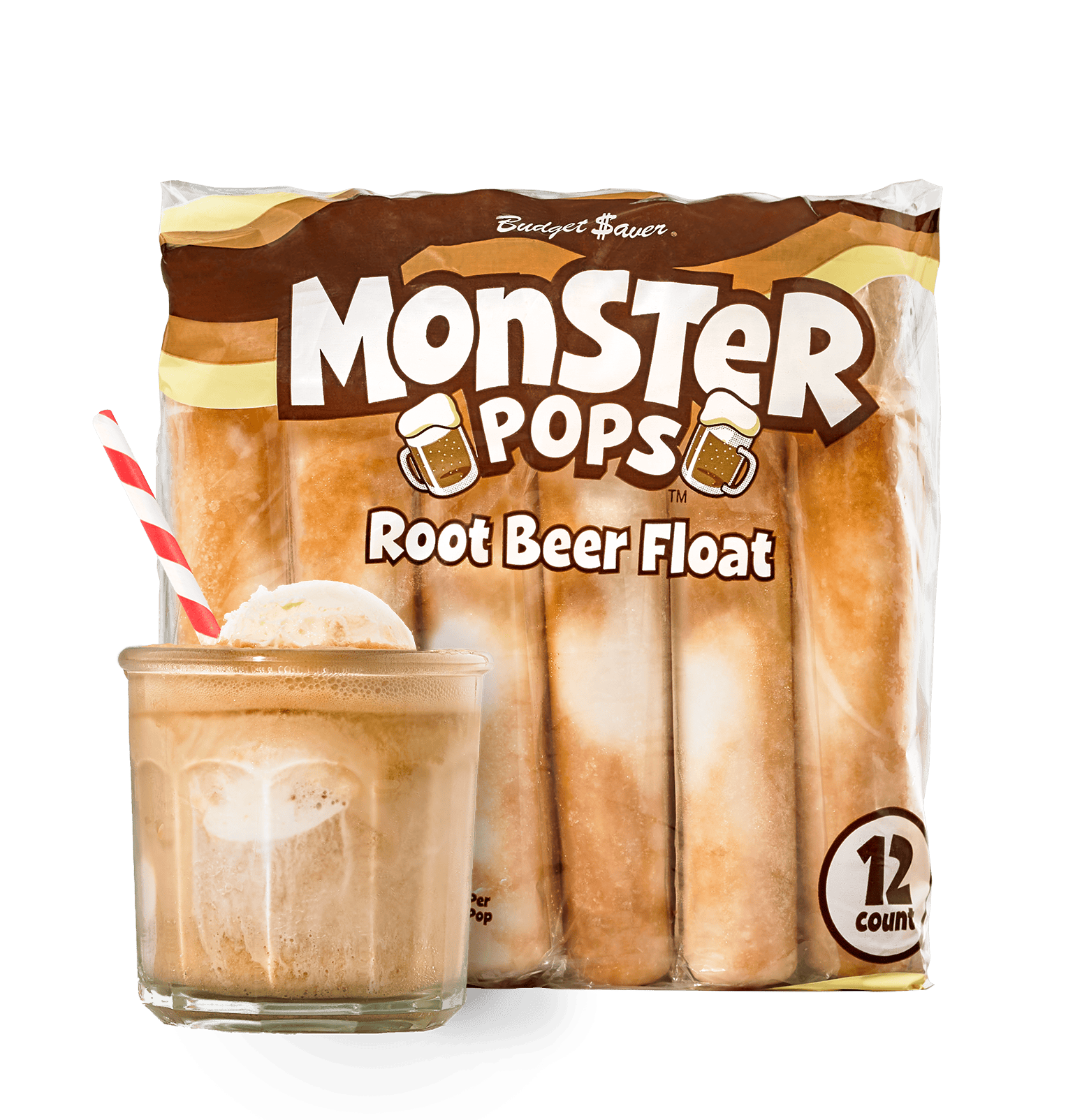 Root Beer Float Monster Pops