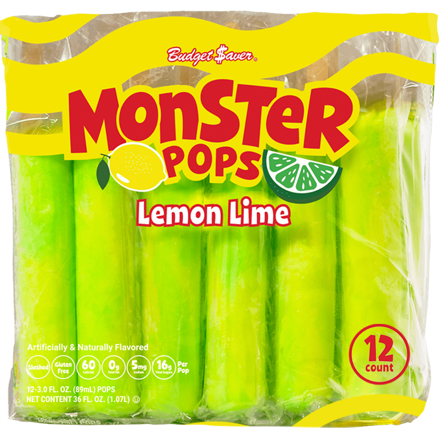 Lemon Lime Monster Pops
