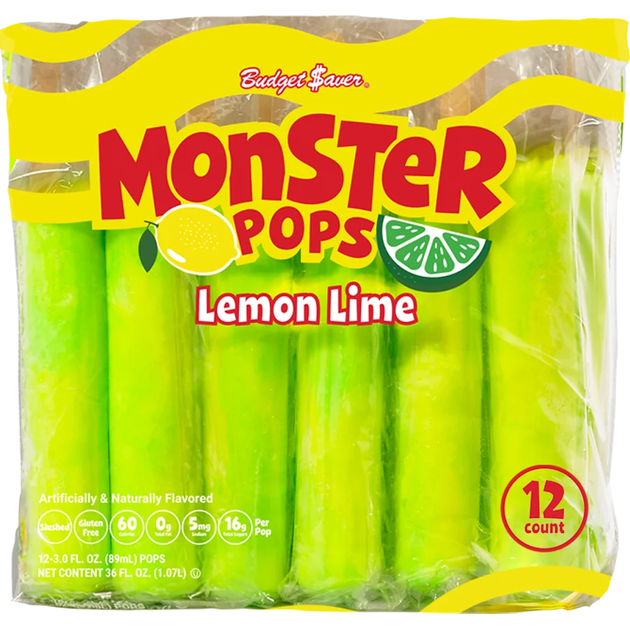 Lemon Lime Monster Pops